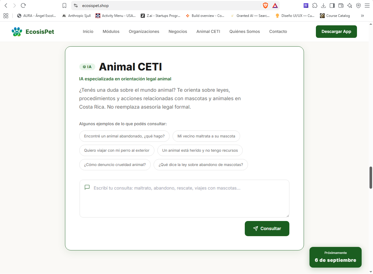 Animal Ceti RAG – sistema de recuperación aumentada