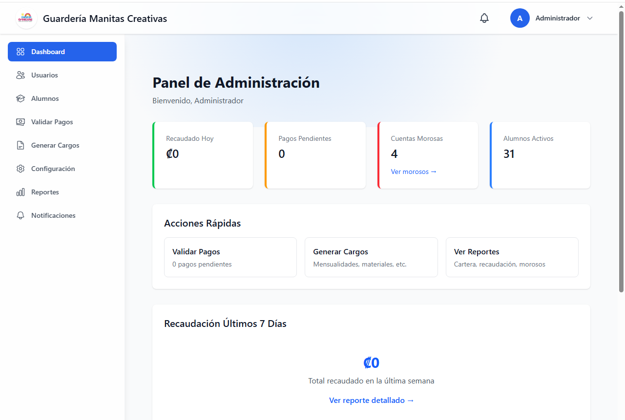 Sistema de Gestión Guardería – plataforma con OCR