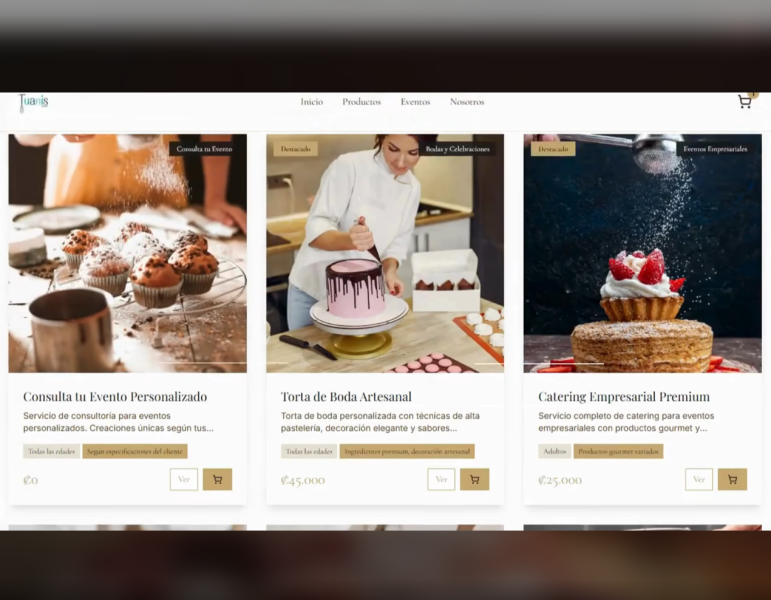 Repostería Gourmet – tienda online
