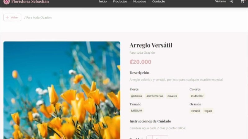 Floristería Online – web a medida con panel admin